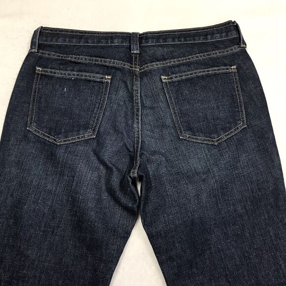 Vintage 90s GAP Low Rise Boot Jeans Women 10 Ankle (34x30) Dark Wash Blue Denim - Picture 7 of 16